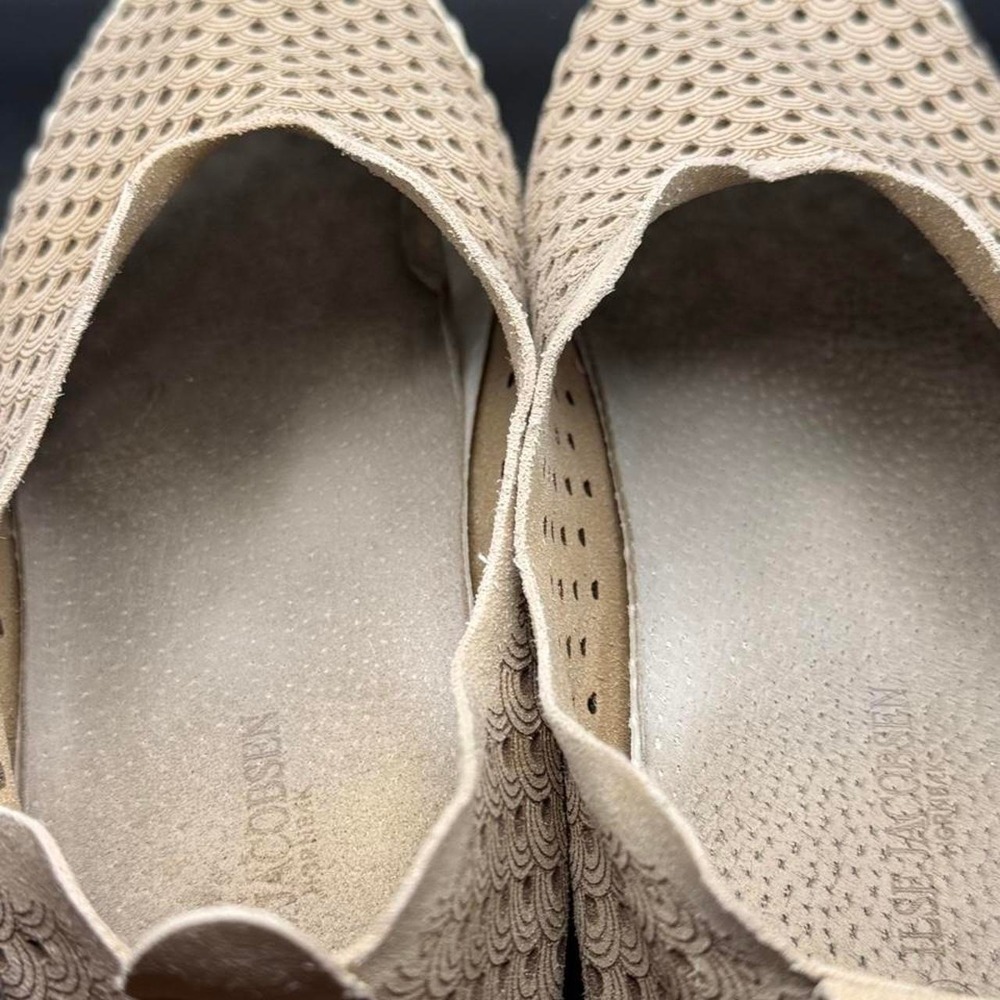 Ilse Jacobsen Tulip 139 Laser Cut Slip On Shoes Beige Tan EU 40 US 9 - Picture 5 of 6